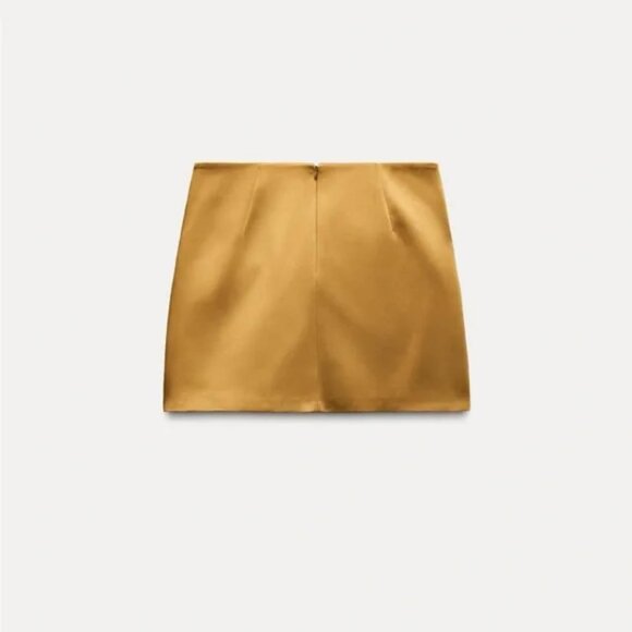 ZARA SATIN EFFECT BOW SKIRT ZW COLLECTION - Picture 5 of 7